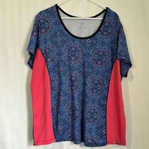 Full Beauty Sport Active Short Sleeve Top Women’s Plus Size 26